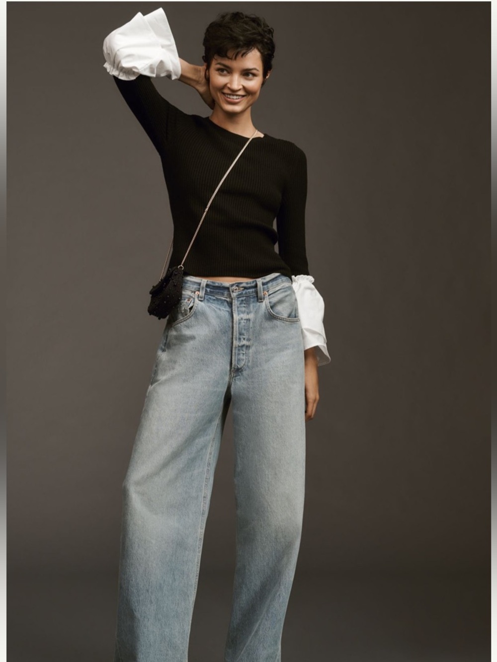 Anthropologie Maeve Bell-Sleeve Sweater
